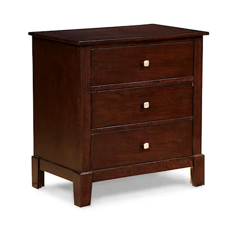 Contemporary 3 Drawer Night Stand